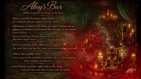 Snapshot of absinthee chatting on 01/31/26, 08:18 absy online show from 01/31/26, 08:18