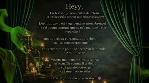 Snapshot of absinthee chatting on 02/02/26, 01:37 absy online show from 02/02/26, 01:37