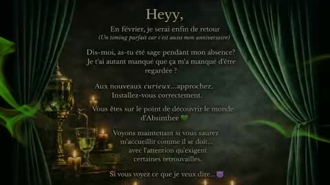 Snapshot of absinthee chatting on 02/02/26, 09:57 absy online show from 02/02/26, 09:57