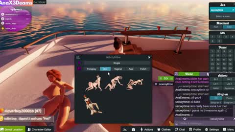 AnaX3Dreams online show from 02/18/25, 01:55