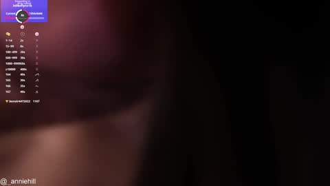 Snapshot of anniehillofficial_ chatting on 01/15/25, 10:57 anniehillofficial_ online show from 01/15/25, 10:57