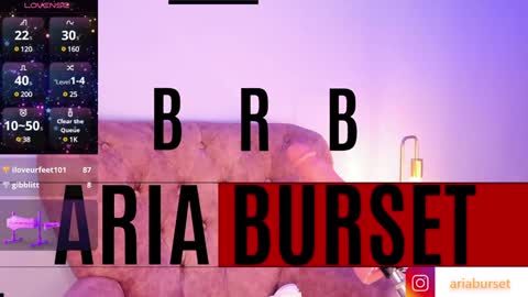 Snapshot of aria_burset chatting on 12/30/24, 10:45 Aria online show from 12/30/24, 10:45