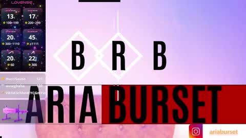 Snapshot of aria_burset chatting on 01/07/25, 10:41 Aria online show from 01/07/25, 10:41
