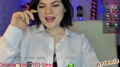 Artemis  my pvt is open and lovense is active  online show from 01/02/25, 04:02