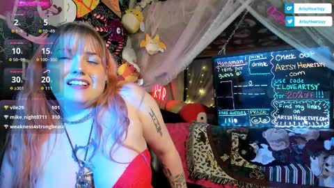 ArtsyHeartsyy online show from 02/03/26, 06:22