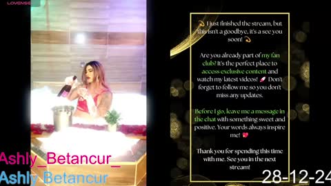 Ashly Betancur  online show from 12/28/24, 06:06