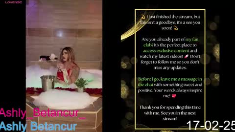 Ashly Betancur  online show from 02/17/25, 05:47