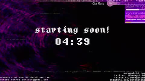 Snapshot of auragotchi chatting on 02/23/25, 05:01 Aurora Aura online show from 02/23/25, 05:01