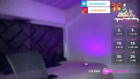 Snapshot of axelking13 chatting on 12/22/24, 09:20 Axel King online show from 12/22/24, 09:20