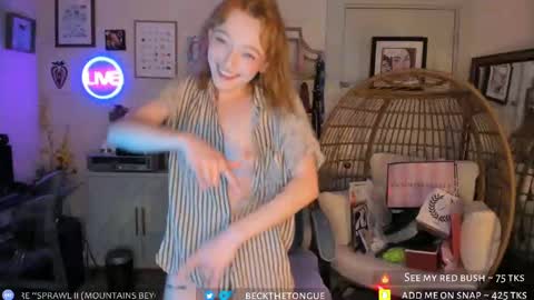 Snapshot of beckthetongue chatting on 10/09/25, 10:30 Beck the tongue online show from 10/09/25, 10:30