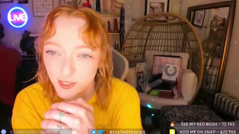 Snapshot of beckthetongue chatting on 10/11/25, 04:33 Beck the tongue online show from 10/11/25, 04:33