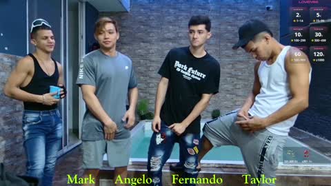 Snapshot of boysgang_sex chatting on 12/23/24, 12:08 Angelo Mark Fernando Taylor online show from 12/23/24, 12:08