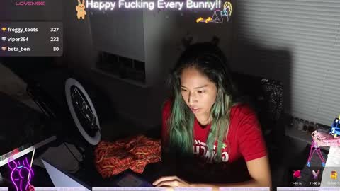 Snapshot of bunnycheekz chatting on 12/01/24, 11:14 Tokki bunny online show from 12/01/24, 11:14