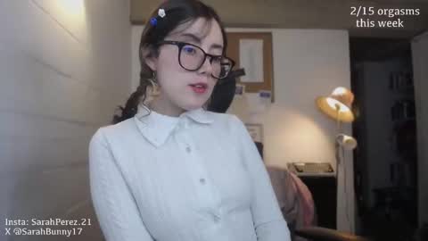 Snapshot of cherrybunny21 chatting on 10/13/25, 03:28 Sarah Prez online show from 10/13/25, 03:28