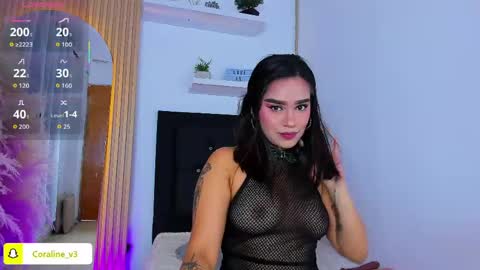 Snapshot of coraline_v chatting on 05/23/26, 12:09 Coraline connected from 10 pm to 6 am Colombia time online show from 05/23/26, 12:09