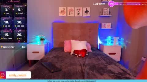 Snapshot of emilycoast chatting on 01/29/25, 06:07 Emi Fit online show from 01/29/25, 06:07