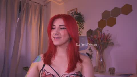 Snapshot of evapunkprincess chatting on 01/20/25, 11:35 Eva online show from 01/20/25, 11:35