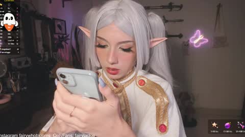 Snapshot of fairywhore chatting on 12/05/24, 03:48 Jackie Cosplayer online show from 12/05/24, 03:48