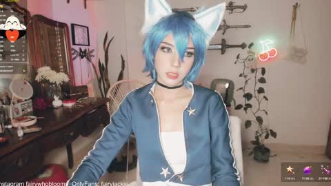 Snapshot of fairywhore chatting on 01/27/25, 05:03 Jackie Cosplayer online show from 01/27/25, 05:03