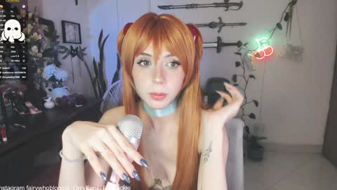 Snapshot of fairywhore chatting on 01/31/25, 08:54 Jackie Cosplayer online show from 01/31/25, 08:54