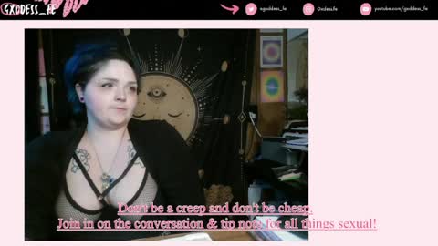 Snapshot of gxddess_fe chatting on 06/23/26, 01:14 Goddess Fe online show from 06/23/26, 01:14