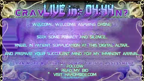 Snapshot of hardm0de chatting on 05/08/26, 08:36 B0ne Daddy Bonesaw Real-Life College of Whispers Bard mindfuck brainwash hypno cerebral sensual online show from 05/08/26, 08:36