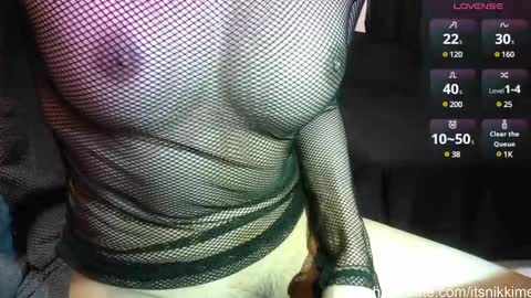 Snapshot of itsnikkime chatting on 02/05/25, 09:57 shemaleNikki online show from 02/05/25, 09:57