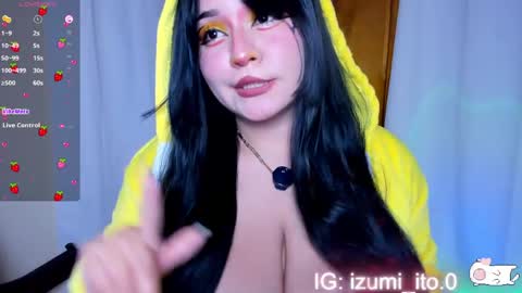 Snapshot of izumi_it0 chatting on 04/03/26, 08:45 Hi dont forget to follow me on Instagram so you can hear from me when Im not online. online show from 04/03/26, 08:45