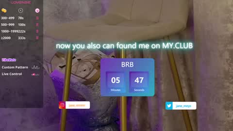 Snapshot of jane_meys chatting on 01/22/25, 08:29 your kitty JANE roawww online show from 01/22/25, 08:29