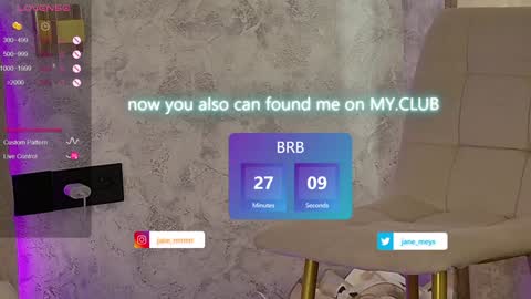 Snapshot of jane_meys chatting on 01/27/25, 11:11 your kitty JANE roawww online show from 01/27/25, 11:11