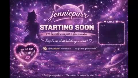 Snapshot of jenniepurr chatting on 06/10/26, 07:35 Jennie online show from 06/10/26, 07:35