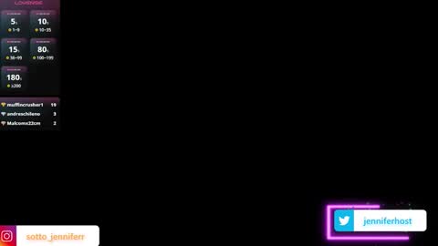 JENNIFER online show from 11/01/25, 04:53