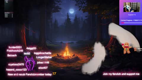 Snapshot of kimilee22 chatting on 12/10/24, 04:13 Wolfs Girl online show from 12/10/24, 04:13