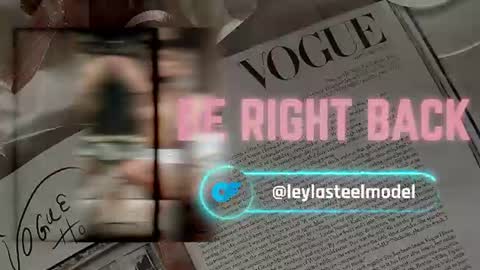 Snapshot of leyla_steel chatting on 06/19/26, 01:37 INSTA leylasteel model online show from 06/19/26, 01:37