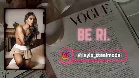 Snapshot of leyla_steel chatting on 06/23/26, 11:52 INSTA leylasteel model online show from 06/23/26, 11:52
