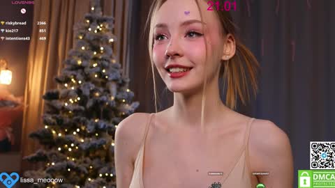 Snapshot of lissa_meooow chatting on 01/21/25, 06:43 your Liza again. Next stream Dec. 1 at 2 or 3 GMT online show from 01/21/25, 06:43