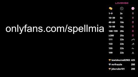 Snapshot of miaspell chatting on 01/28/25, 11:07 Mia instagram miasspell online show from 01/28/25, 11:07