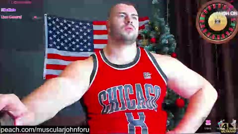 Snapshot of muscularjohnforu chatting on 12/08/24, 07:11 click icon for peach online show from 12/08/24, 07:11