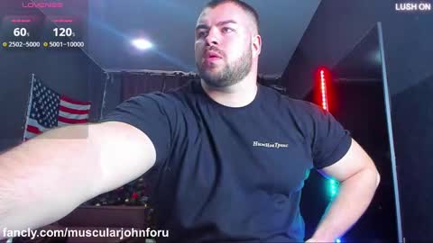 Snapshot of muscularjohnforu chatting on 02/10/25, 11:46 click icon for peach online show from 02/10/25, 11:46