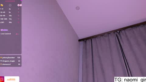 Snapshot of naomigirl33 chatting on 12/13/24, 08:26 Naomi Dear I will be online at 1200 UTC online show from 12/13/24, 08:26