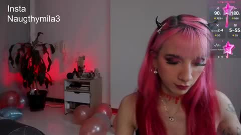 Snapshot of naugthymila3 chatting on 11/18/25, 01:22 Mila aka Dominika - Nov 20 Birthday show Onlyfans Naugthymila online show from 11/18/25, 01:22
