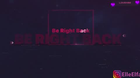 ElfaElle Im online .Wednesday Thursday Friday Saturday Sunday from 10pm to 2am  GMT3 online show from 01/11/26, 04:23