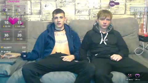 Max tall dark-haired guy with tattoos and Phil blond-haired online show from 03/08/26, 02:04