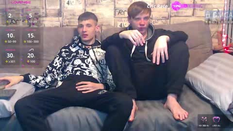 Max tall dark-haired guy with tattoos and Phil blond-haired online show from 03/27/26, 01:22