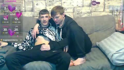 Max tall dark-haired guy with tattoos and Phil blond-haired online show from 04/18/26, 01:31