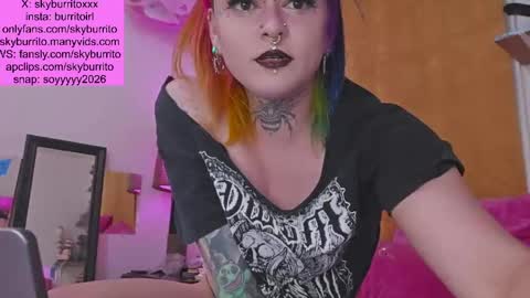 Snapshot of queer_burrito chatting on 05/24/26, 03:22 Sky Burrito online show from 05/24/26, 03:22