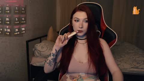 Snapshot of redhaired_kitty chatting on 01/29/25, 12:12 Lina online show from 01/29/25, 12:12