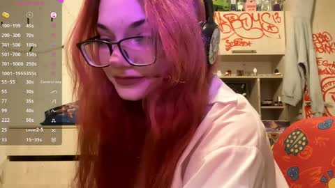 Snapshot of redheadcatxd chatting on 04/17/26, 09:51 Eva online show from 04/17/26, 09:51