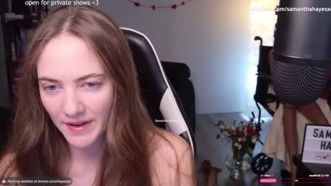 Snapshot of samanthahayesxoxo chatting on 01/30/25, 04:37 The Real Samantha Hayes haha online show from 01/30/25, 04:37