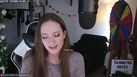 Snapshot of samanthahayesxoxo chatting on 02/23/25, 12:41 The Real Samantha Hayes haha online show from 02/23/25, 12:41